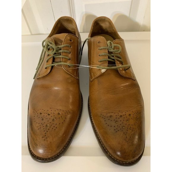 Joseph Abboud Oxfords Men’s Sz 9D Brown Leather Dress Shoes - Picture 2 of 8